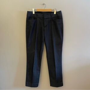 Banana Republic Charcoal Jackson Sheen Cropped Dress Pants – Size 10 EUC